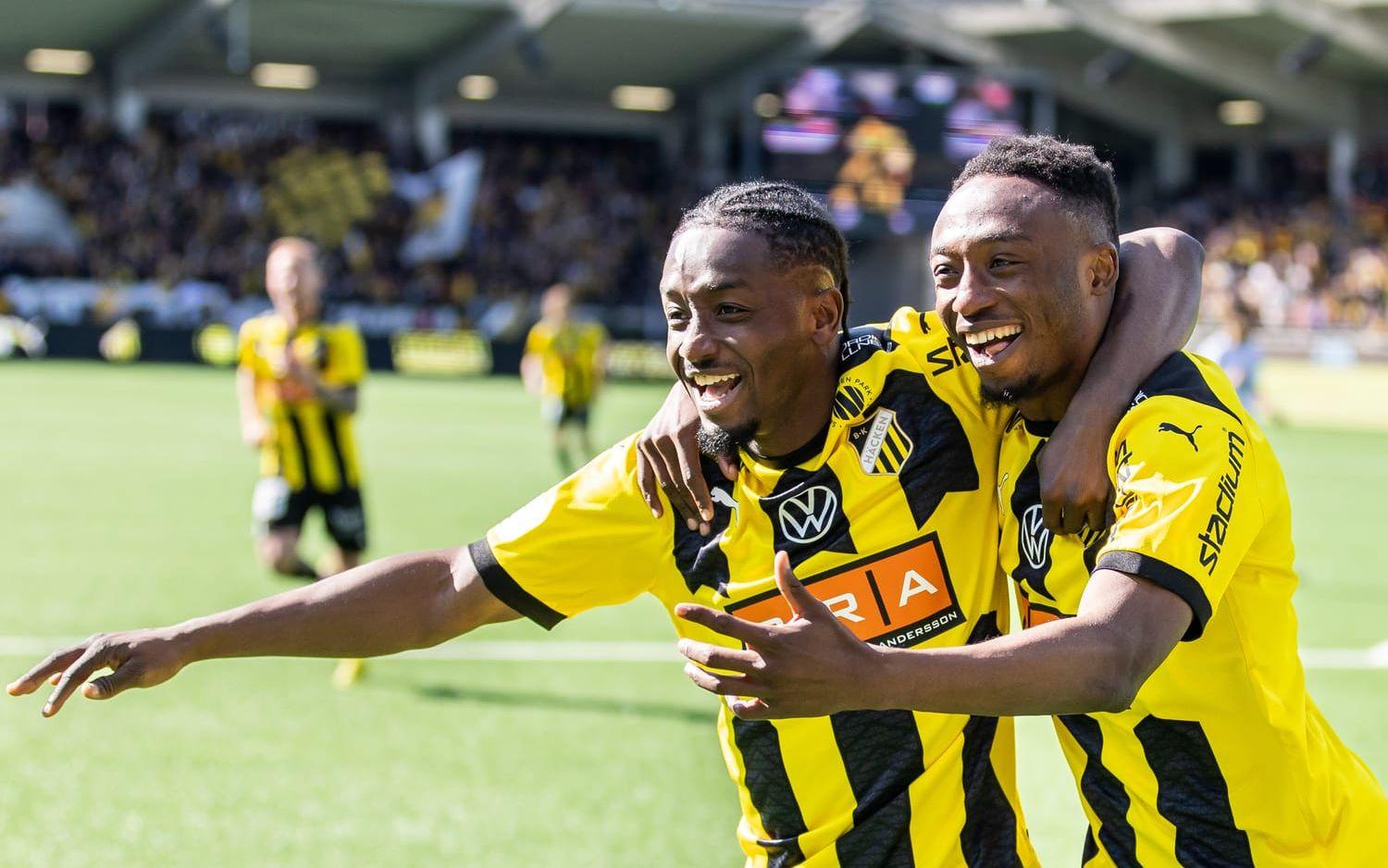 Häcken vann toppmötet mot Hammarby med 3–1. Då gjorde Bénie Traoré hattrick. 