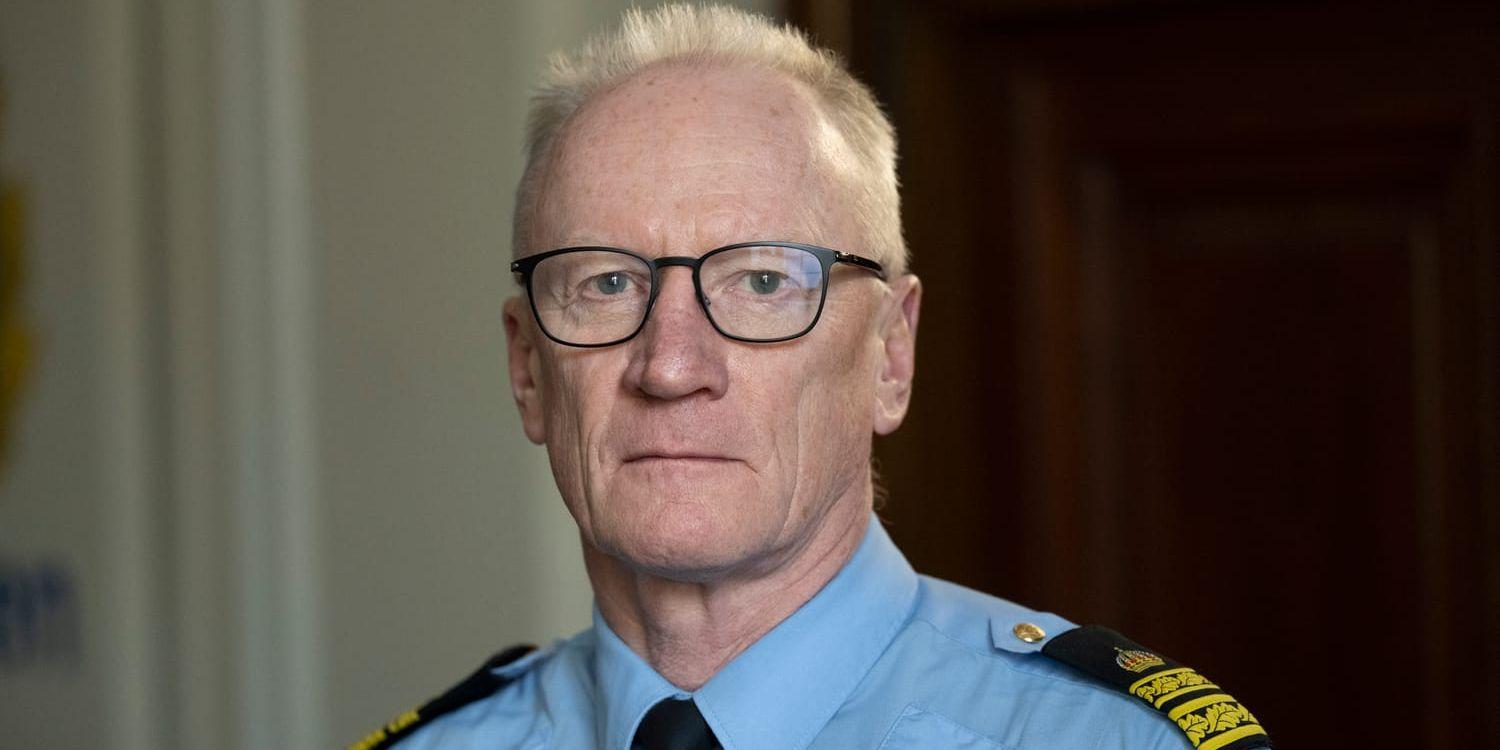 Per Engström, sektionschef vid polisens Nationella operativa avdelning (Noa), säger att det är svårt att bedöma avstånd i mörker. Arkivbild.