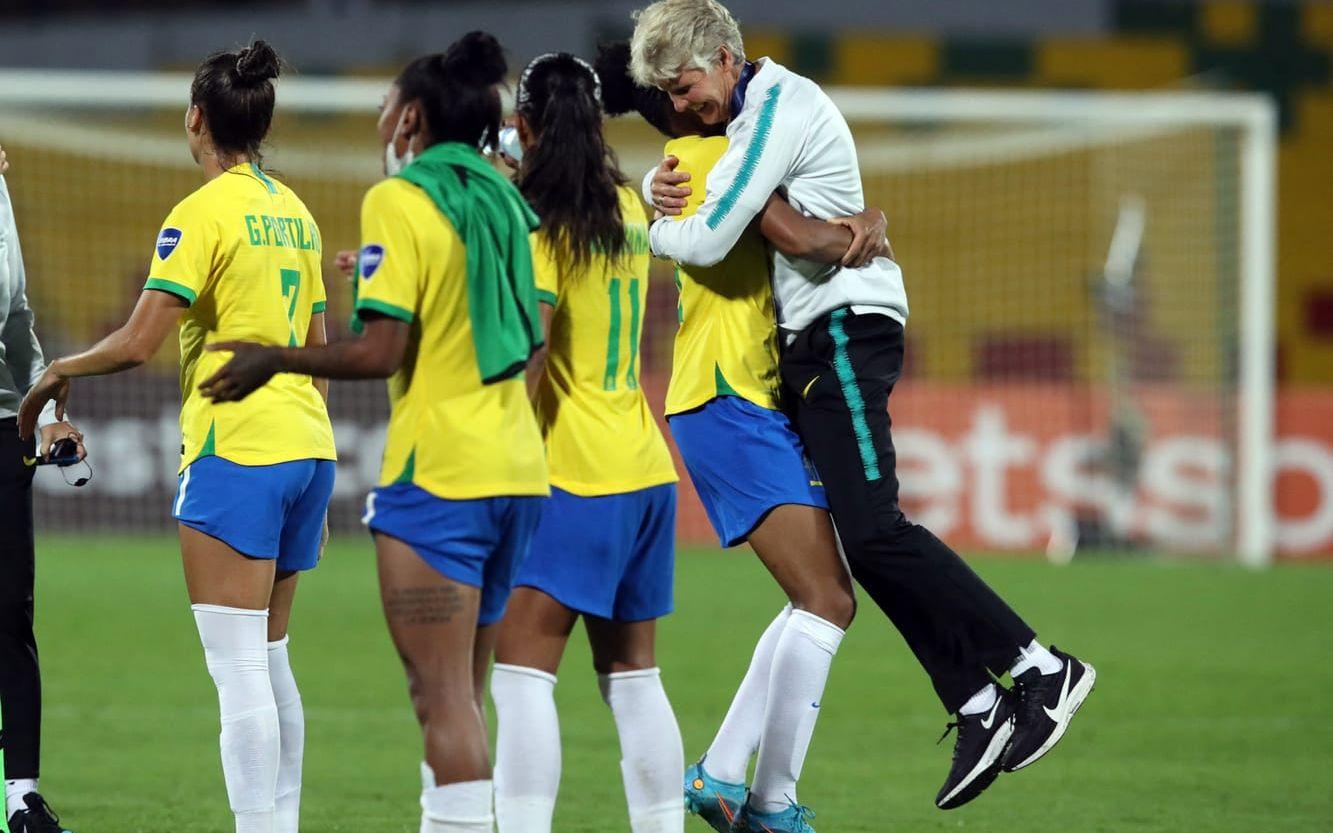 Pia Sundhage hoppas på en succé med Brasilien i sommarens VM. 