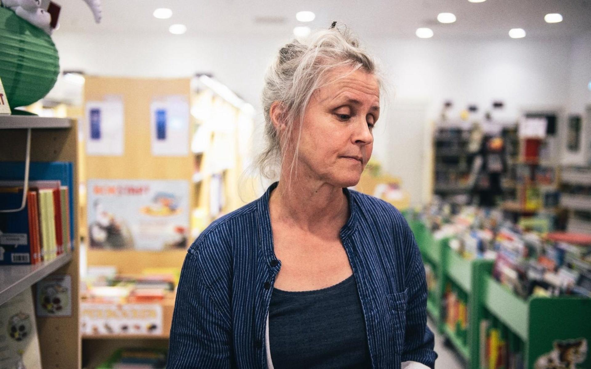 Gertrud Widerberg, bibliotekarie på Stadsbiblioteket, har själv läst Alfons-böckerna för sina barn.