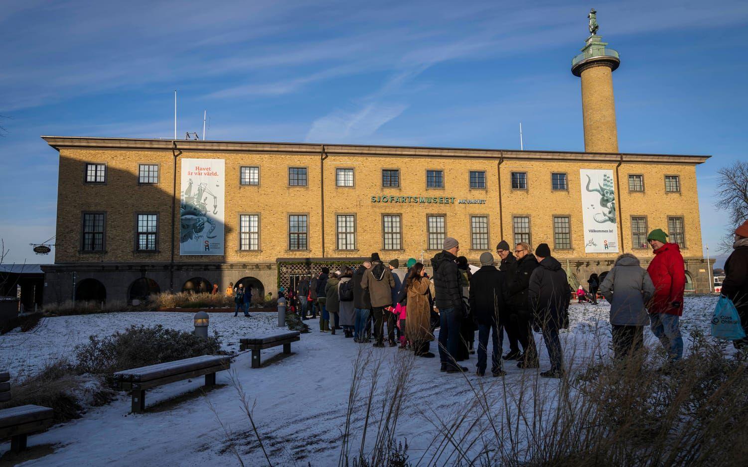 När Sjöfartsmuseet i Göteborg slog upp dörrarna igen efter fyra års renovering ringlade köerna till entrén långa. Bilden är en arkivbild från december 2022.