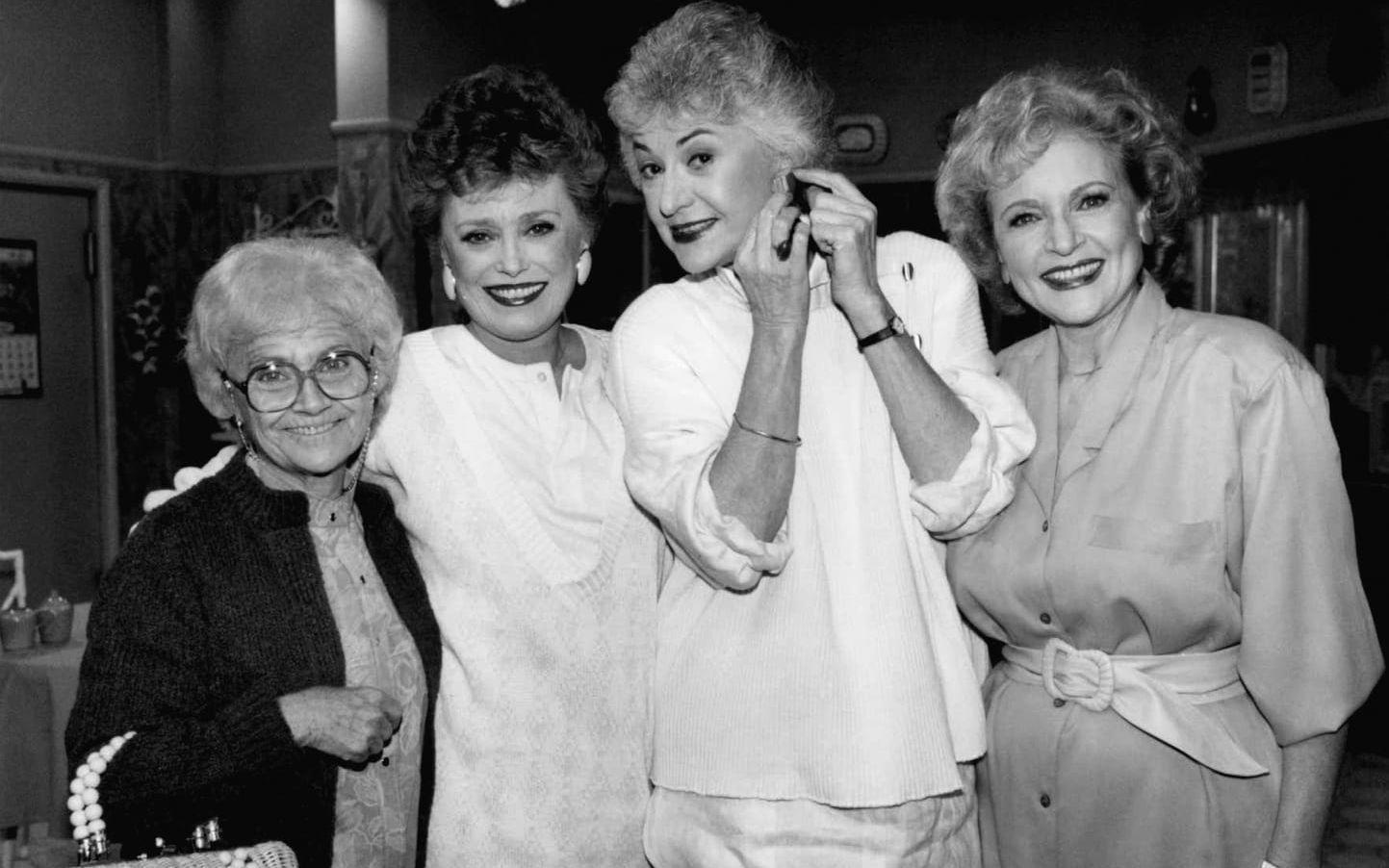 ”Pantertanter”, eller "The Golden Girls" som den hette på engelska: här skådespelarna Estelle Getty, Rue McClanahan, Bea Arthur och Betty White. 