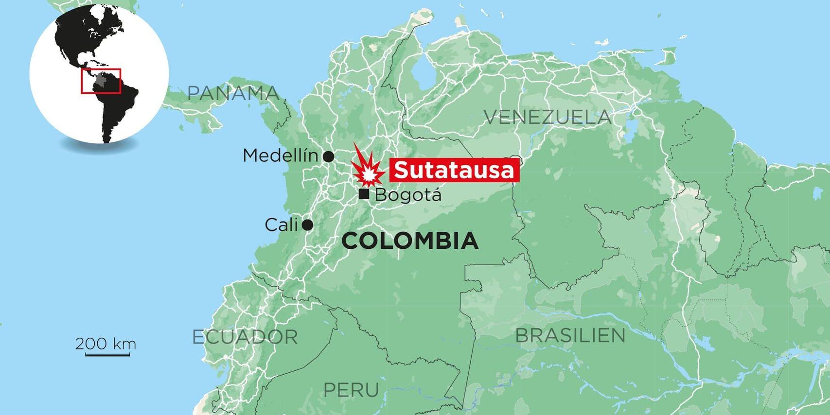 Flera personer har omkommit i en gruvexplosion i Sutatausa i Colombia.