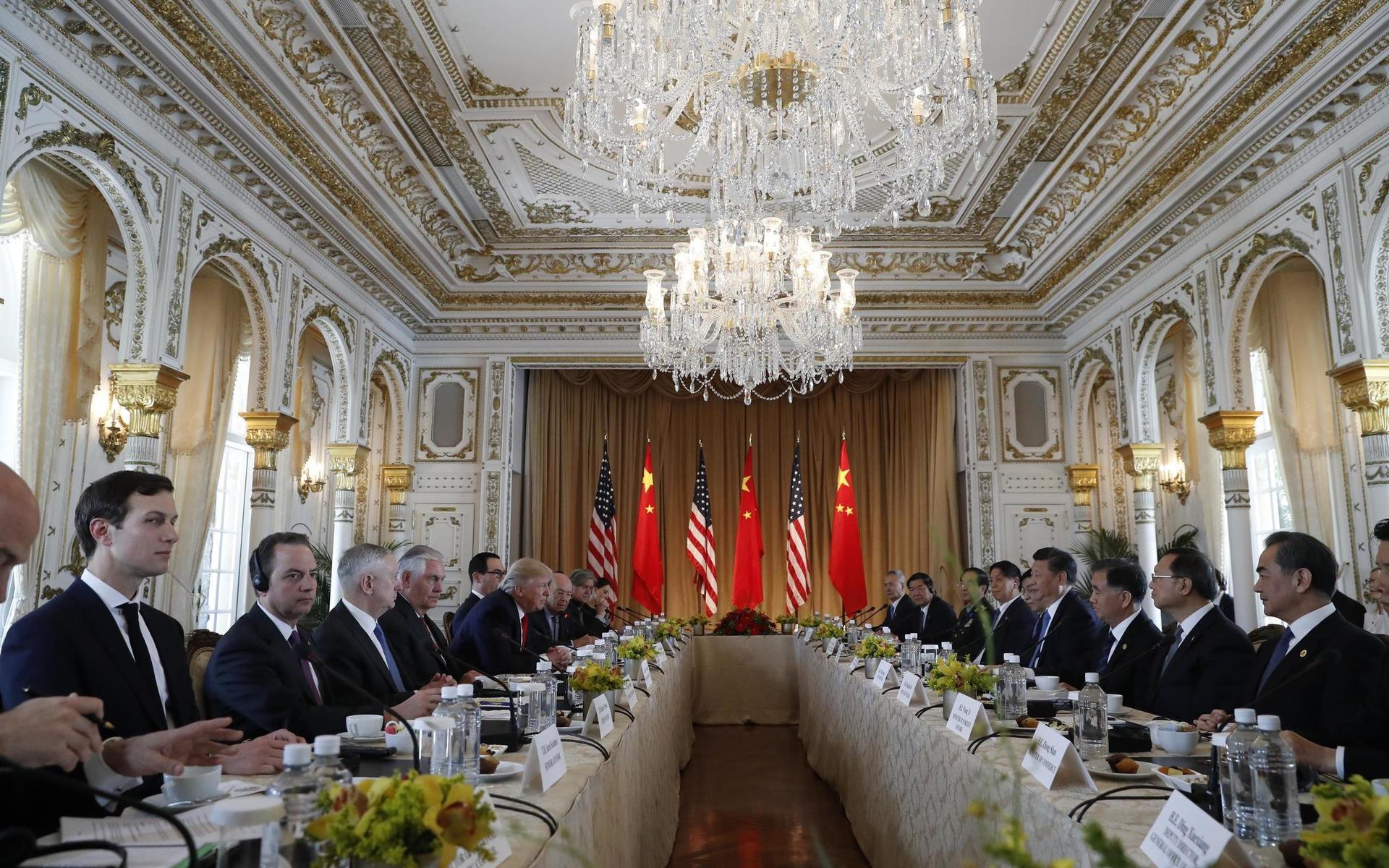 När Kinas presiden Xi Jinping besökte USA möttes de vid Mar-a-lago.