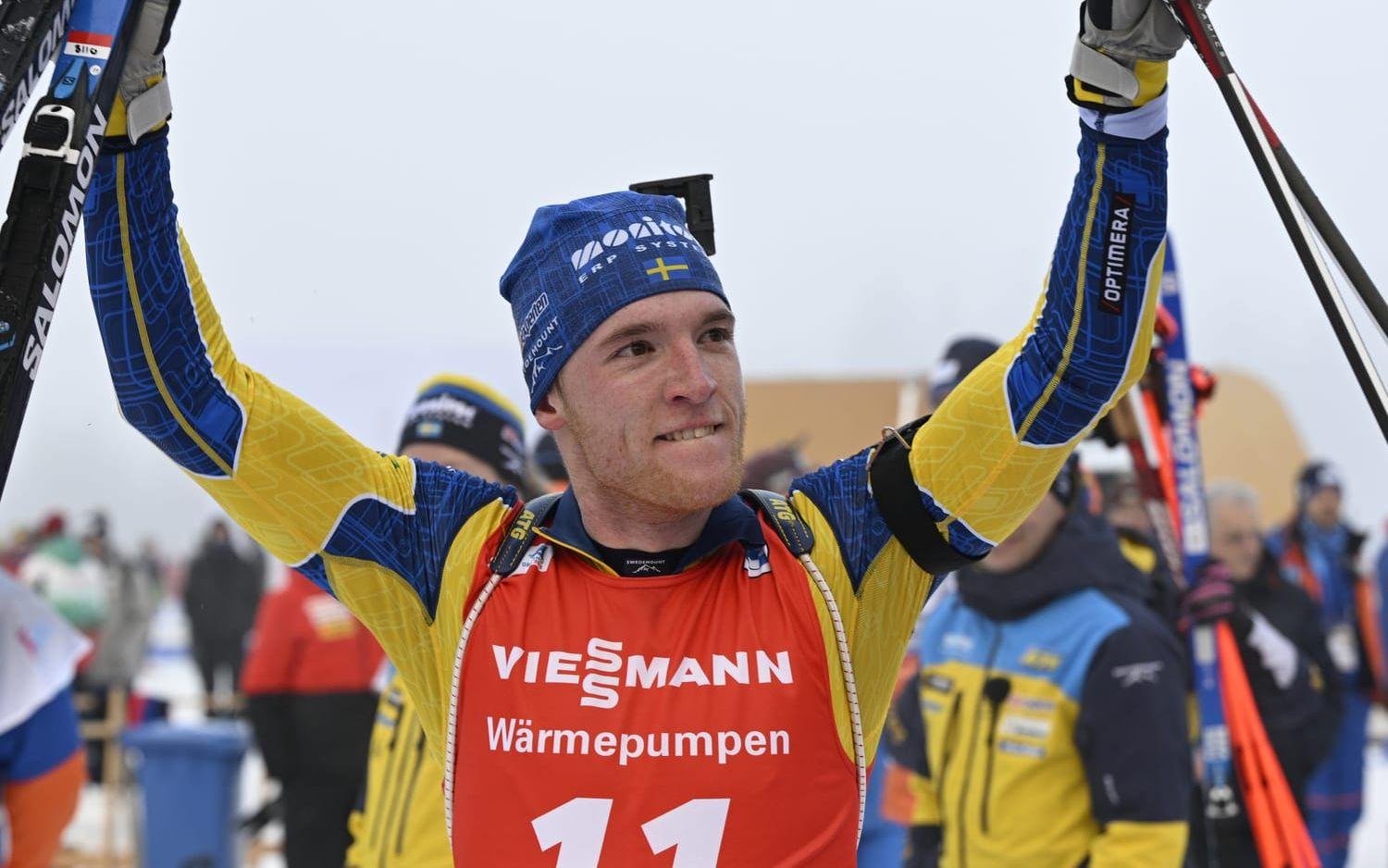 Sebastian Samuelsson vann VM-brons i skidskytte.