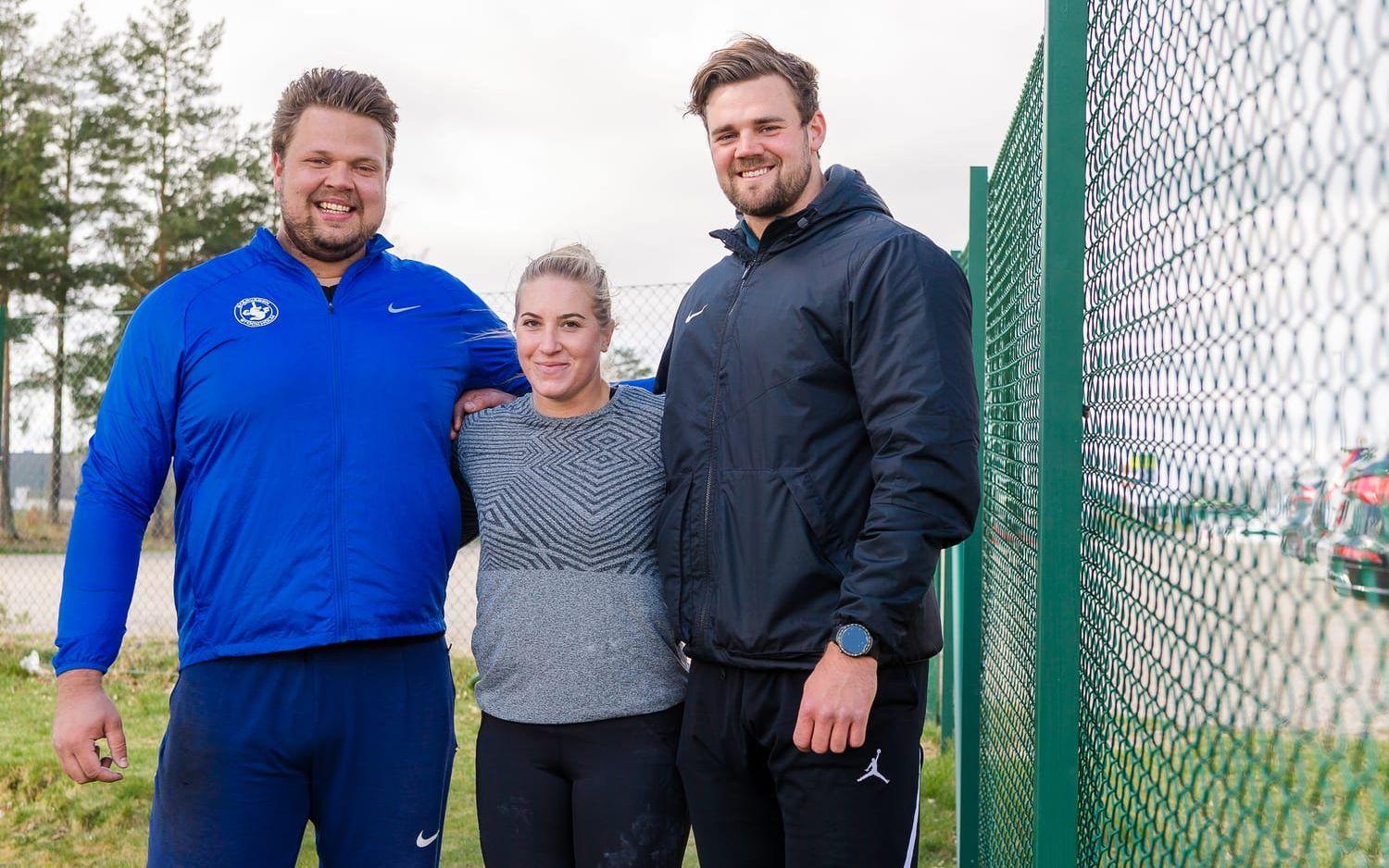 Daniel Ståhl, Fanny Roos och Simon Pettersson, har fram till nu alla tränats av Vésteinn Hafsteinsson.