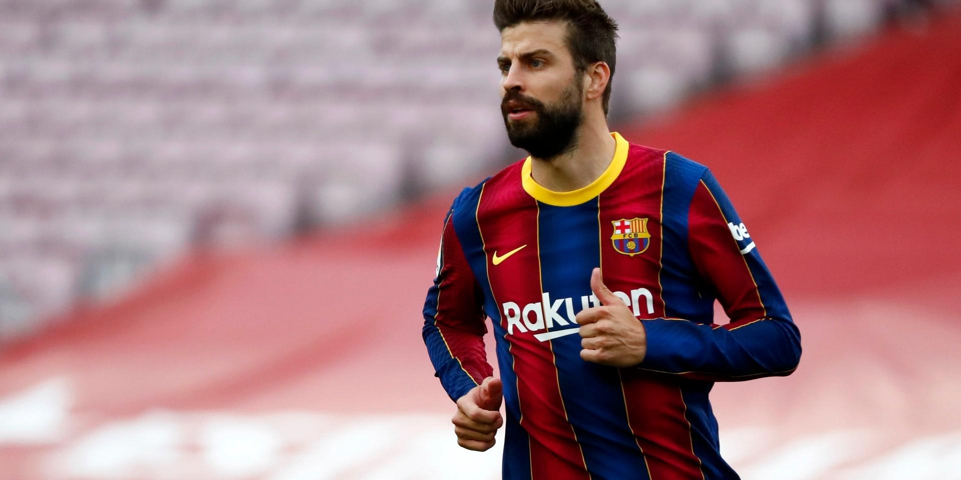 Gerard Piqué kapar sin lön. Arkivbild.