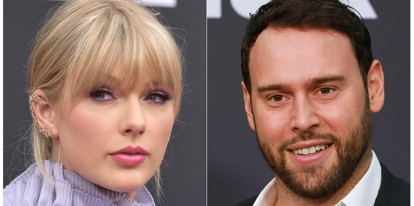 Scooter Braun har tidigare varit i storbråk med Taylor Swift efter att han köpt upp originalinspelningarna till hennes sex första album.