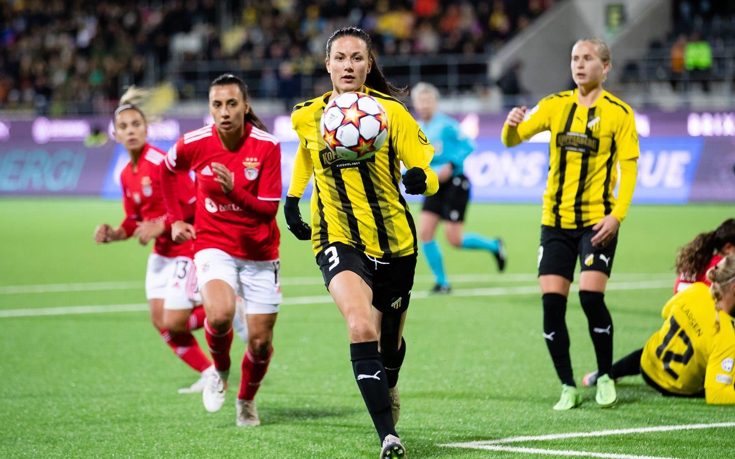 Beata Kollmats i Champions League-matchen mot Benfica.