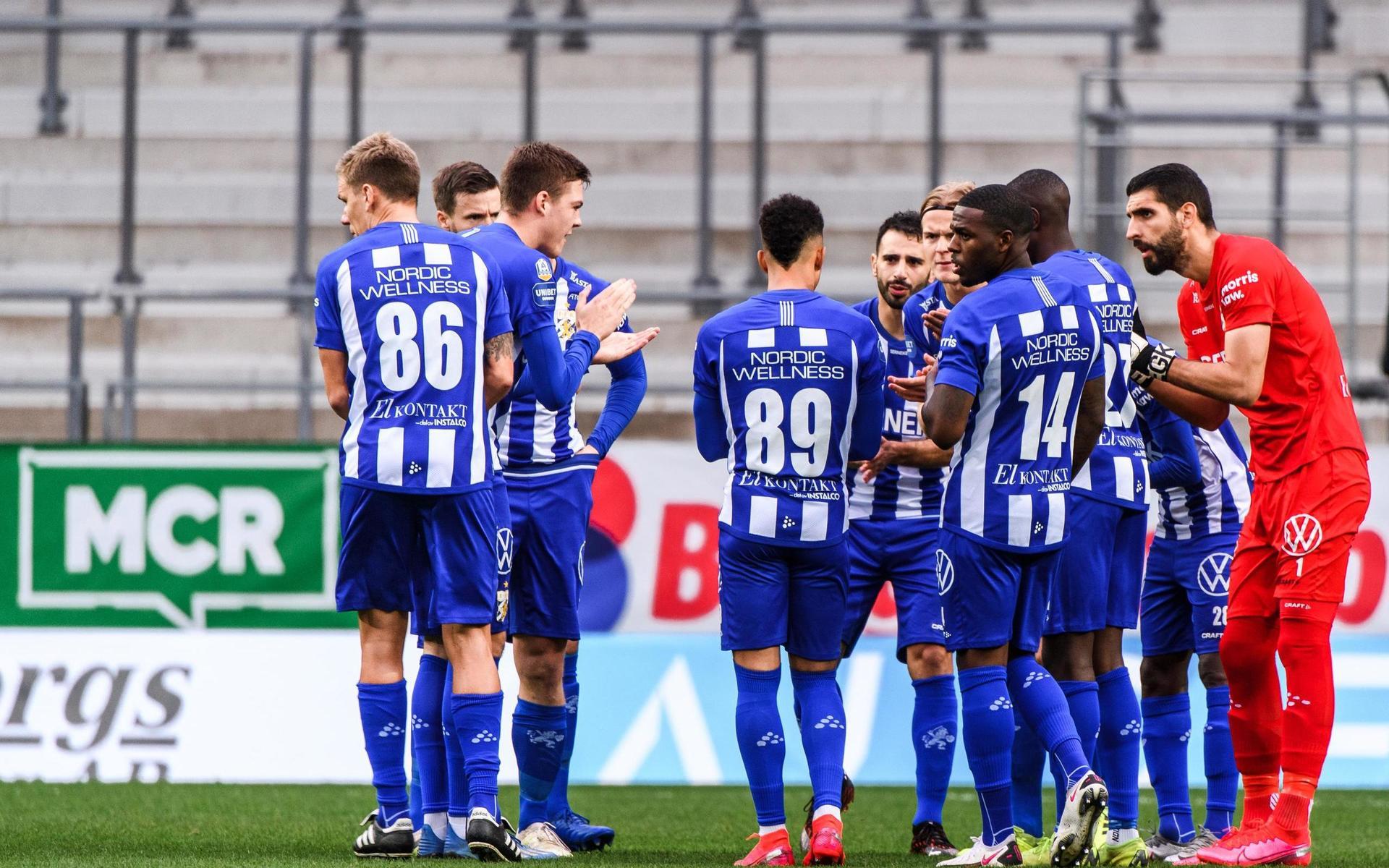 Spelare i IFK Göteborg under mötet med Kalmar.