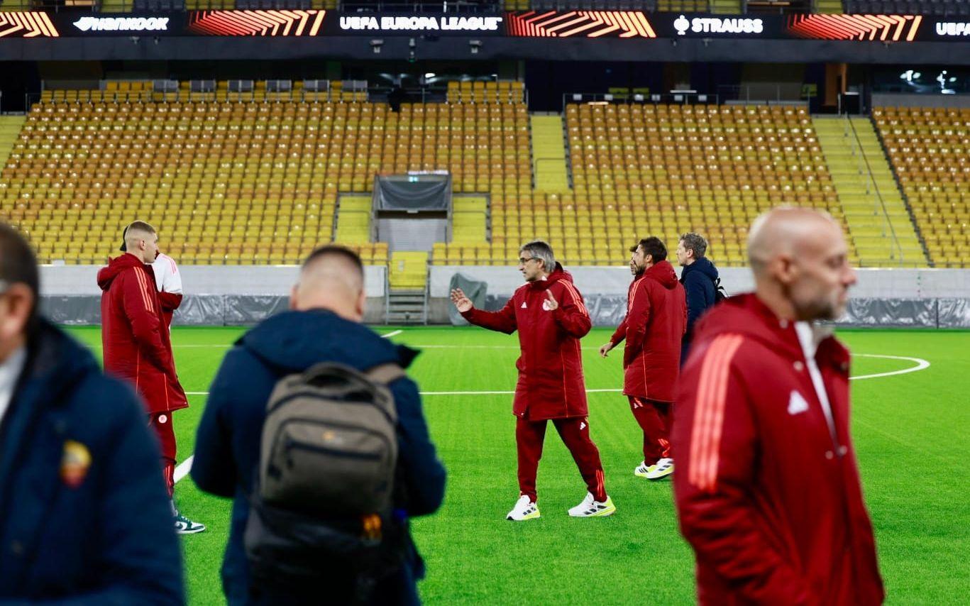 Roma på plats på Borås Arena på onsdagskvällen.