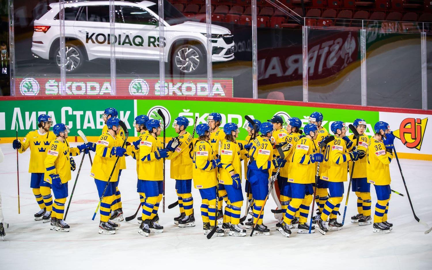 Sverige körde över Schweiz i viktiga VM-matchen. 