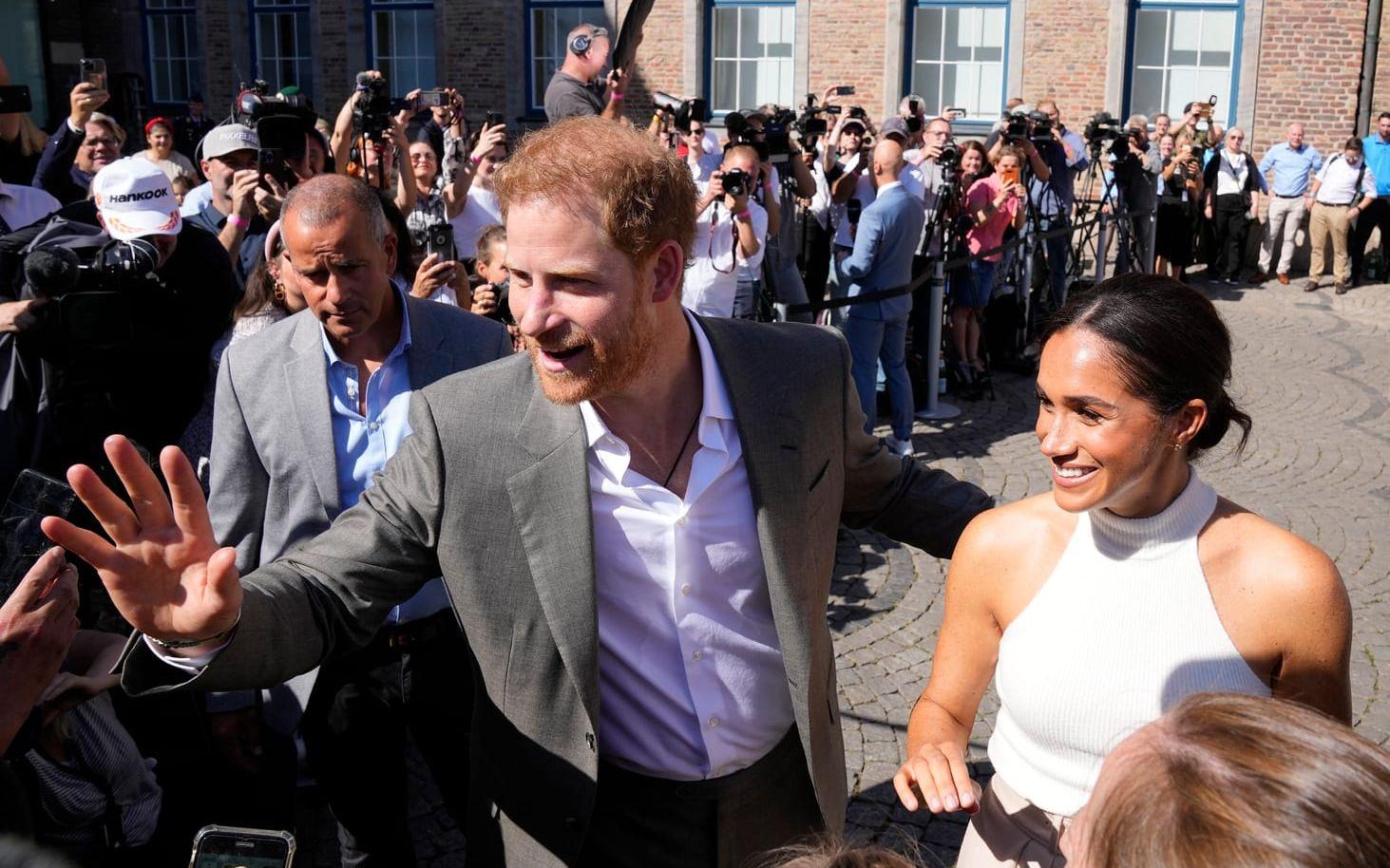 Prins Harry och Meghan Markle Düsseldorf i Tyskland 6 september 2022. 