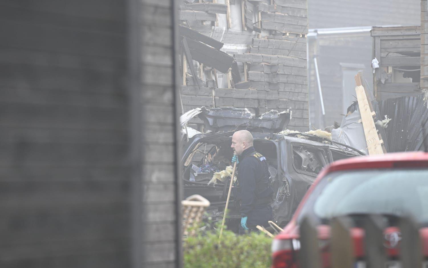 Skadorna efter explosionen utanför Uppsala är omfattande.