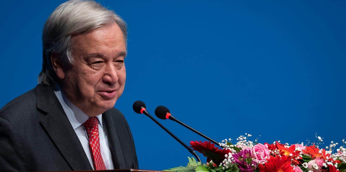 FN:s generaldirektör Anónio Guterres. Arkivbild.