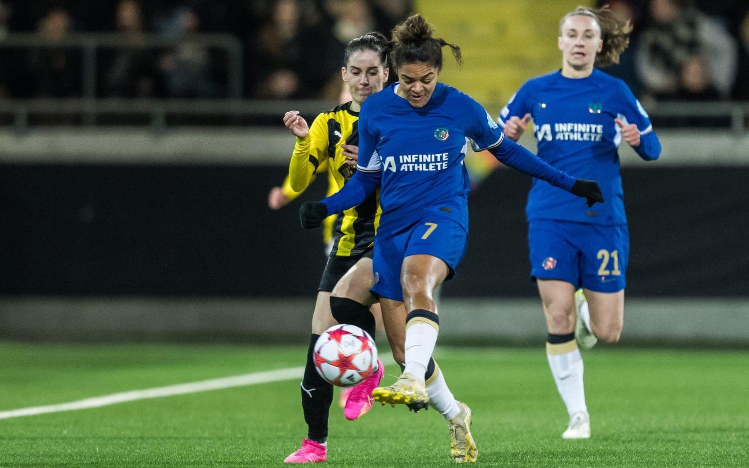 Häcken förlorade mot Chelsea på Bravida Arena. 