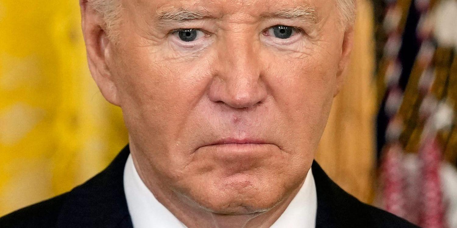 Pressen ökar på USA:s president Joe Biden efter debatten mot Donald Trump. Arkivbild.