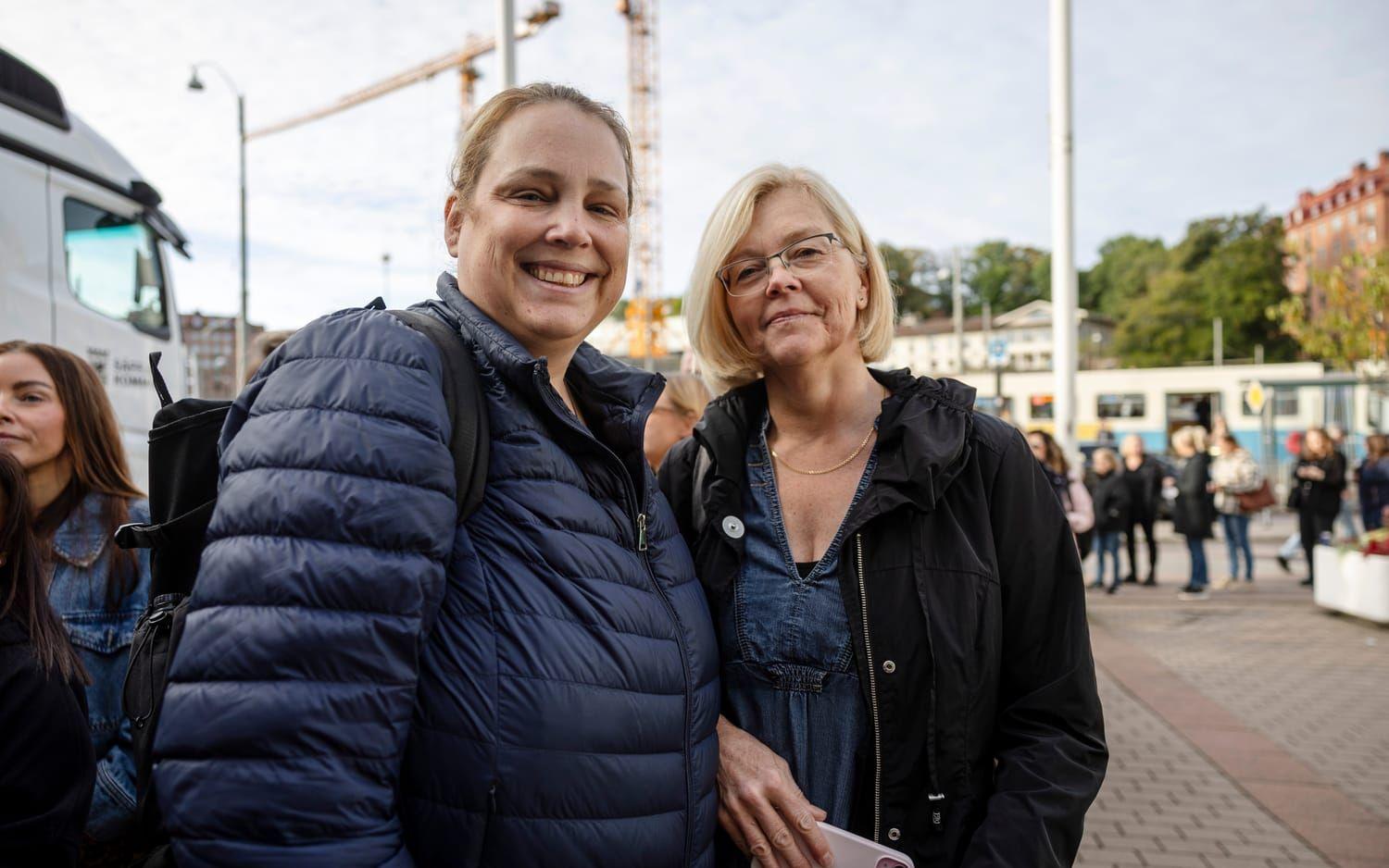 De båda lärarna Maria Angervall och Martina Zetterlund från Göteborg såg fram mot Bokmässan och hoppas på att få inspiration av alla möten som väntade. 