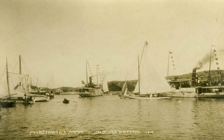 Jubileumsregattan i Marstrand år 1910. 