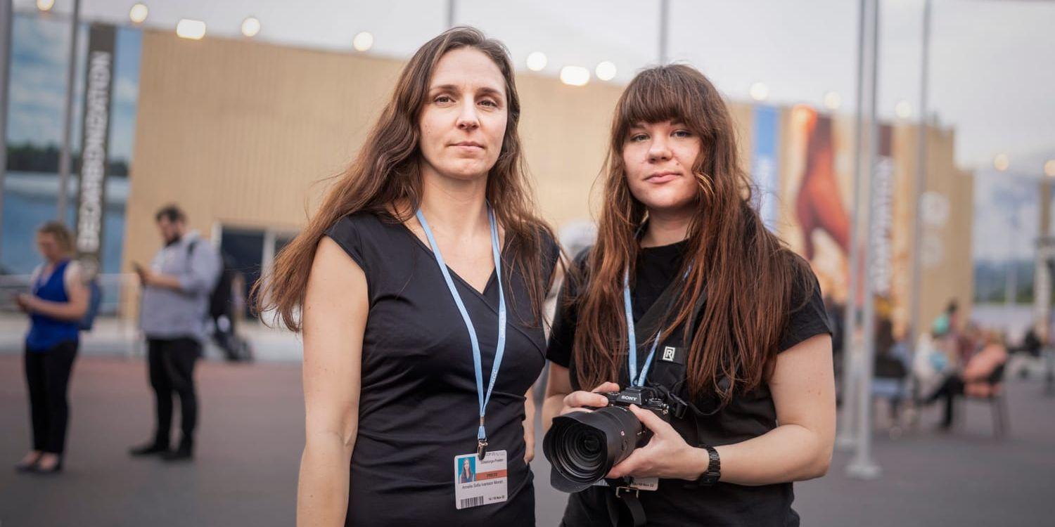 GP:s reporter Annelie Moran och fotograf Sanna Tedeborg på plats i Sharm el-Sheikh.