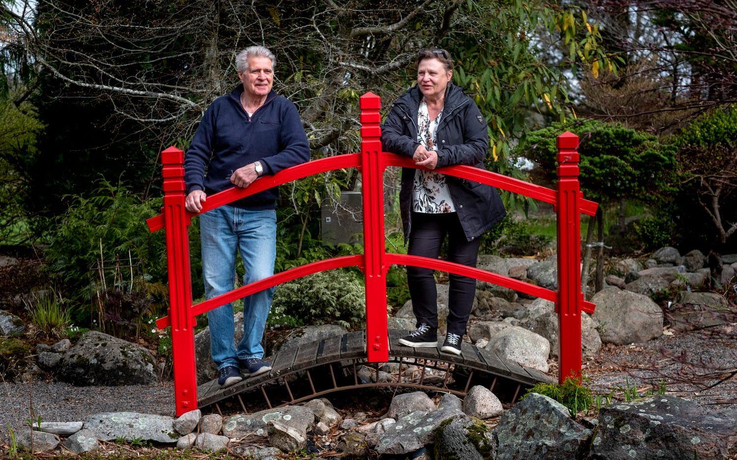 Marie och Mitch Tkaucs trädgård  Lilla Skapargården i Valinge by.