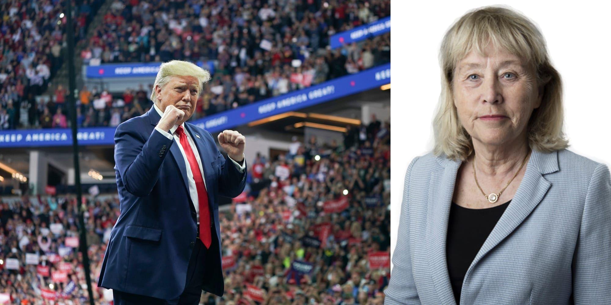 Donald Trump svingade vilt i 102 minuter när han kampanjtalade i Minneapolis inför en fullsatt arena.