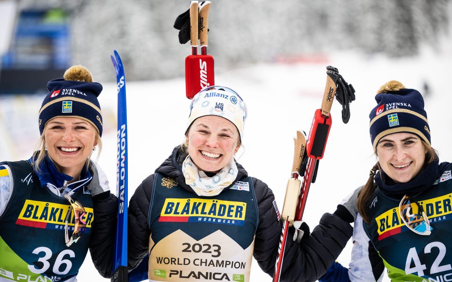 Bilder från damernas 10 kilometer fristil på VM.