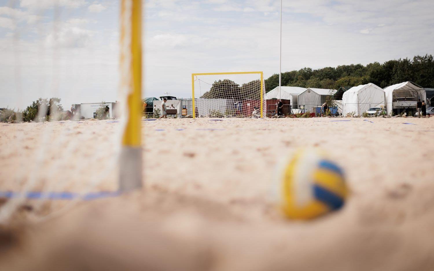 Beach Arena blev klar endast ett par veckor innan starten.