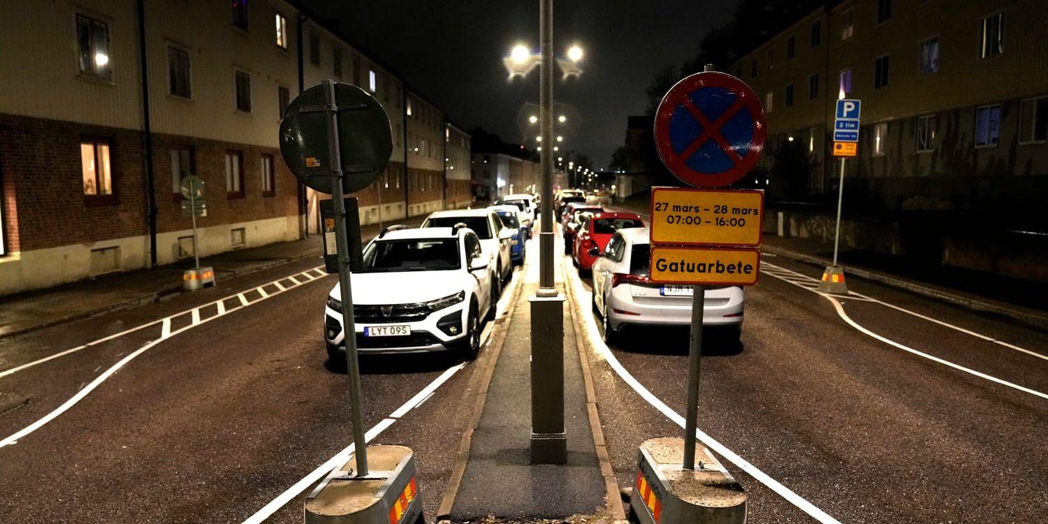 Slottsskogsgatan var först ut att ritas om för att ge större plats åt cyklisterna förra året. Foto: Anders Ylander, Göteborgs Posten