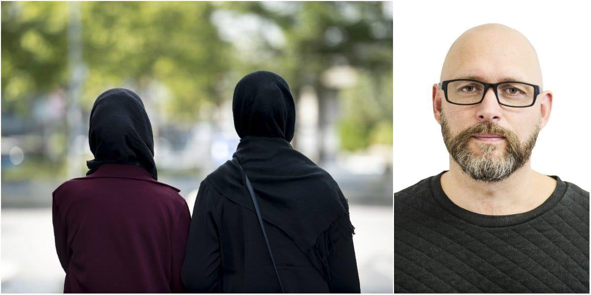 I skidliften satt helgkrönikören Pontus Bäckström och tänkte på filmklassikern "Den tredje mannen", på Ingrid Carlqvists människosyn – och på en skiduthyrare som bär hijab.