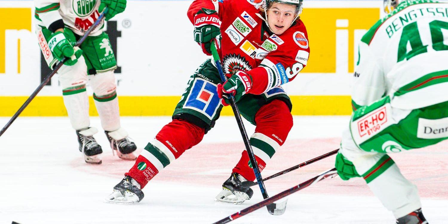 Tim Söderlund senaste gången lagen möttes, då Rögle skrällde och vann i Scandinavium.