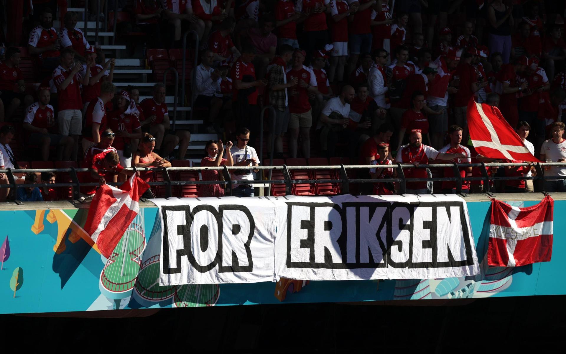 Under torsdagens match mellan Danmark och Belgien hyllades storstjärnan. 