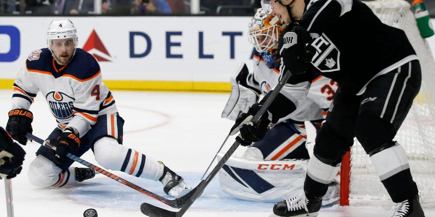 Los Angeles Dustin Brown blev tremålsskytt i 5–2-matchen mot Edmonton.