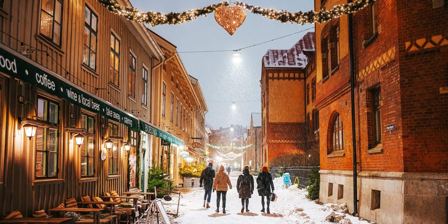 Under fyra helger kommer det att bli julmarknad i Haga. Om det kommer snö som ger extra mycket julkänsla, får vi se. Arkivbild.