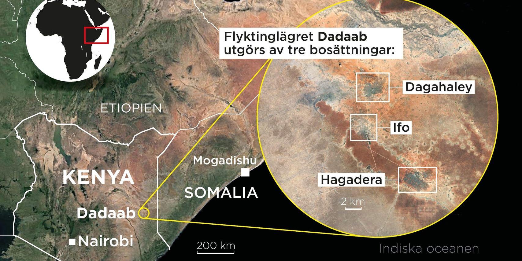 Flyktinglägret Dadaab i Kenya.