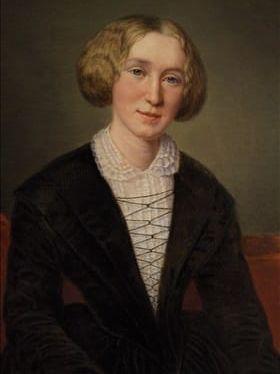 George Eliot, pseudonym för Mary Ann Evans, föddes 1819 i Warwickshire och dog 1880 i London. Hon fick en trångsynt religiös uppfostran, men utvecklades i allt radikalare riktning genom kontakt med tyska och engelska filosofer.