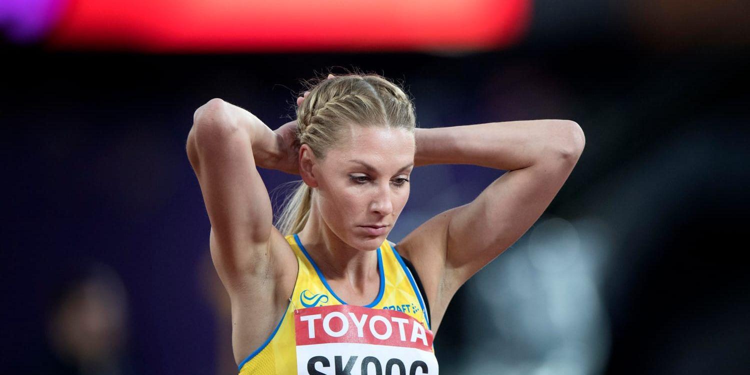 Sofie Skoog är magsjuk och missar helgens Diamond League-tävling i Shanghai. Arkivbild.